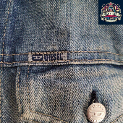Diesel Ladies Cotton Jacket Size M - Italian Craftsmanship, Timeless Style, Soft Comfort - USASTARFASHION