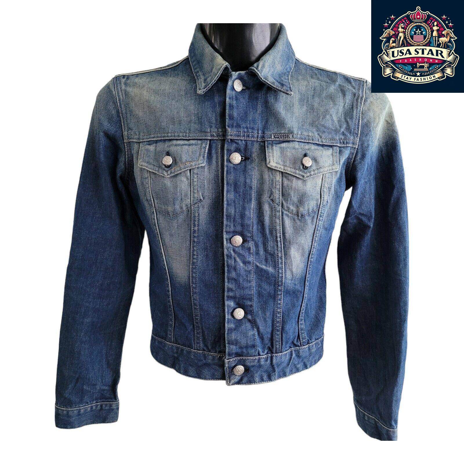 Diesel Ladies Cotton Jacket Size M - Italian Craftsmanship, Timeless Style, Soft Comfort - USASTARFASHION