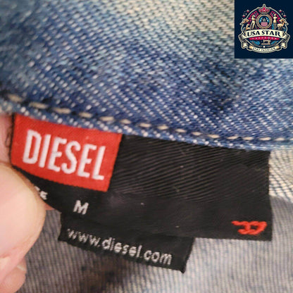 Diesel Ladies Cotton Jacket Size M - Italian Craftsmanship, Timeless Style, Soft Comfort - USASTARFASHION