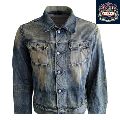DIESEL Men's XL Denim Cotton Jacket Made In Italy - Classic Design, Rugged Style, Handcrafted Quality - USASTARFASHION