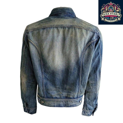 DIESEL Men's XL Denim Cotton Jacket Made In Italy - Classic Design, Rugged Style, Handcrafted Quality - USASTARFASHION