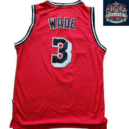 Dwyane Wade Miami Heat Hardwood Classic Jersey Adidas Swingman Size L - Iconic Number 3 - USASTARFASHION
