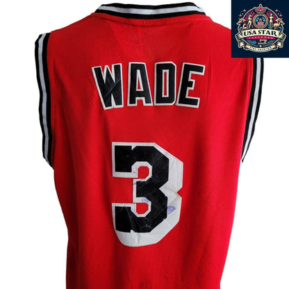 Dwyane Wade Miami Heat Hardwood Classic Jersey Adidas Swingman Size L - Iconic Number 3 - USASTARFASHION