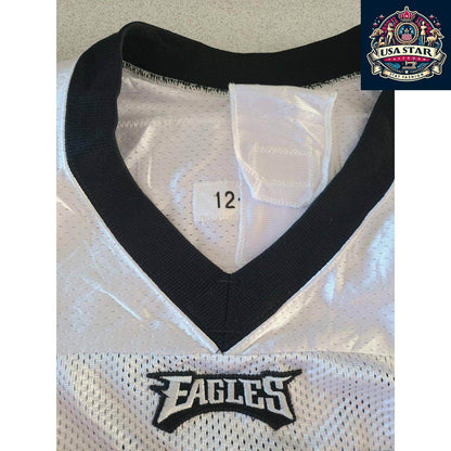 Elijah Qualls Jersey 98 Philadelphia Eagles Game - Issued White XXL - Authentic Memorabilia - USASTARFASHION