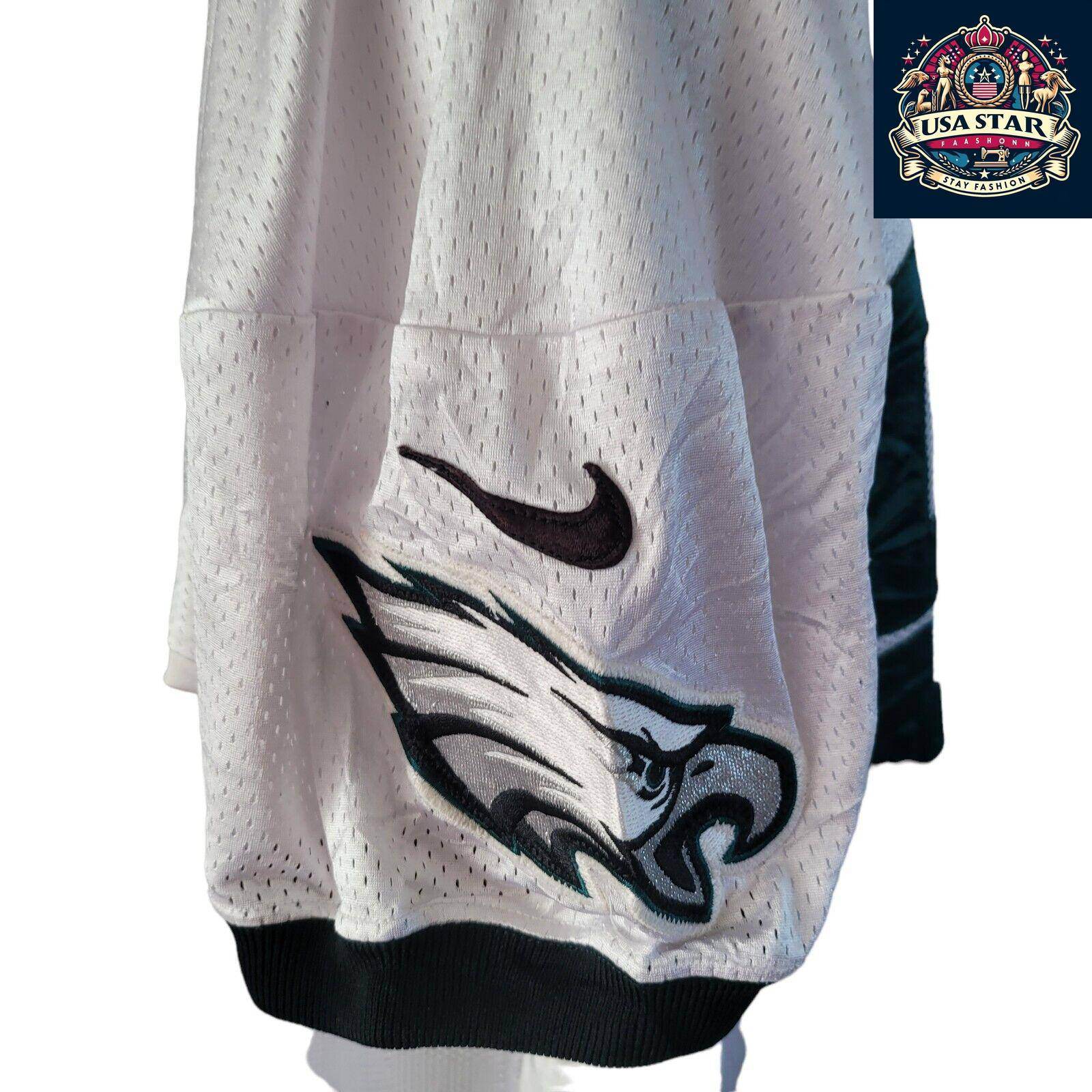 Elijah Qualls Jersey 98 Philadelphia Eagles Game - Issued White XXL - Authentic Memorabilia - USASTARFASHION
