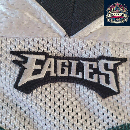 Elijah Qualls Jersey 98 Philadelphia Eagles Game - Issued White XXL - Authentic Memorabilia - USASTARFASHION