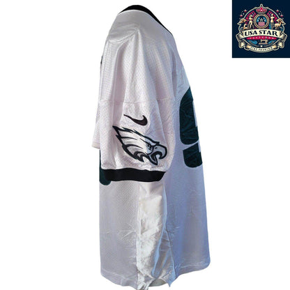Elijah Qualls Jersey 98 Philadelphia Eagles Game - Issued White XXL - Authentic Memorabilia - USASTARFASHION