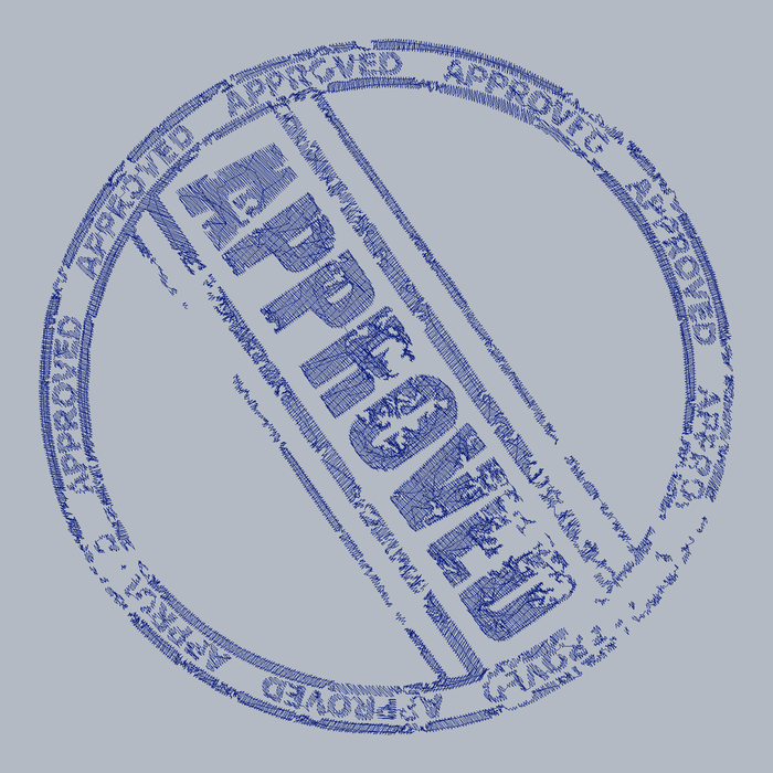 Approved embroidery stitch preview