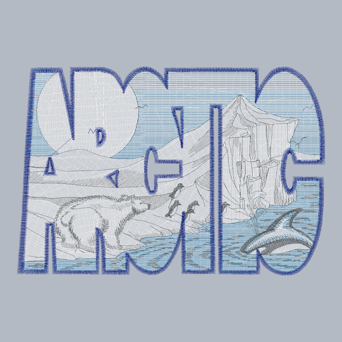 Arctic embroidery stitch preview
