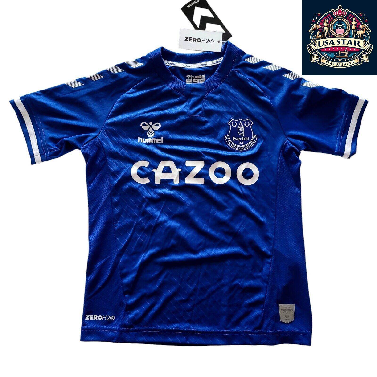 Everton FC Home Jersey Youth Large YL - Noah 73 - New with Tags - Blue 100% Polyester - USASTARFASHION