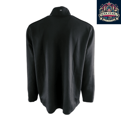 Everton FC Jacket Hummel Men's Full Zip Track Jacket XXL Black/Gray - Breathable, Zippered Pockets - USASTARFASHION