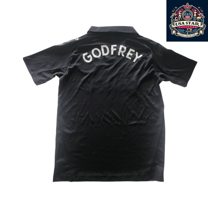 Everton FC Third Jersey Youth XXL Godfrey by Hummel in Black/Orange - Lightweight & Breathable - USASTARFASHION