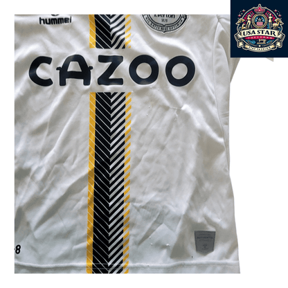 Everton FC Youth Away Jersey 2021 - 2022, 10Y Hummel Lightweight, Cazoo Sponsor Football Shirt - USASTARFASHION