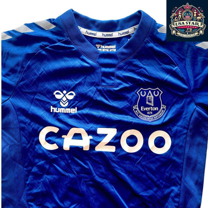 Everton Kids Jersey Hummel Mia 6 - 100% Polyester, Comfortable, Lightweight Design - USASTARFASHION