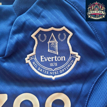 Everton Toddler Jersey Hummel Savage 01, Official Licensed Infant Football Apparel, 6 - 12 Months - USASTARFASHION