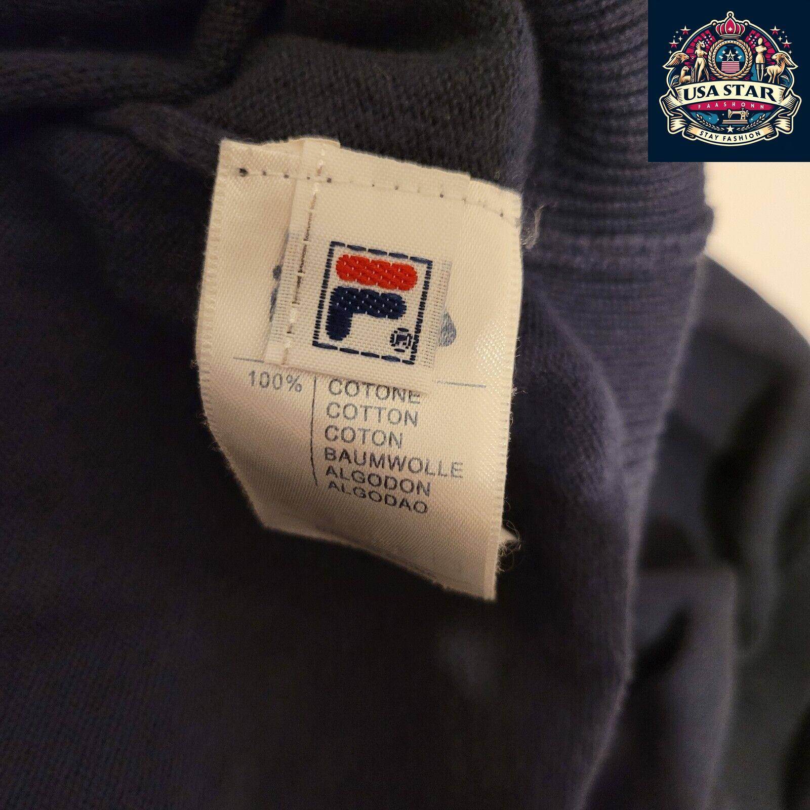 Fila XL Cotton Vest - Classic Design, Breathable Fabric, Iconic Logo Perfect for Layering - USASTARFASHION