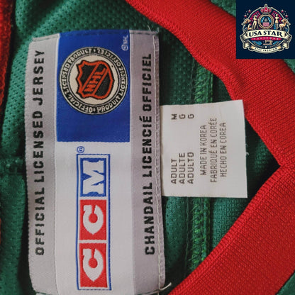 Filip Kuba Minnesota Wild 17 Adult Medium CCM NHL Authentic Air - Knit Jersey - USASTARFASHION
