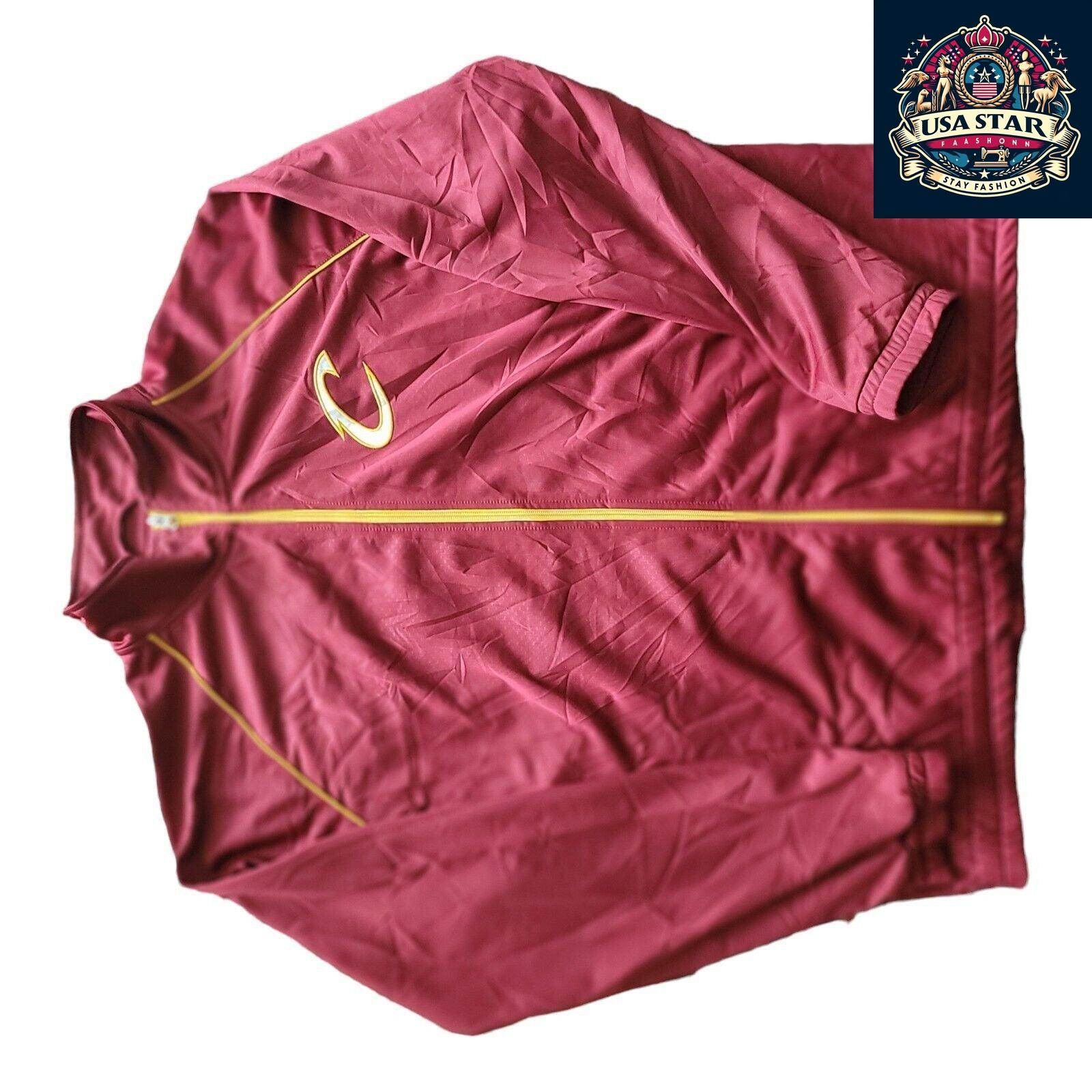 G - III By Carl Banks Cleveland Cavaliers Track Jacket XL, Full Zip, Stitched Logo, 100% Polyester - USASTARFASHION