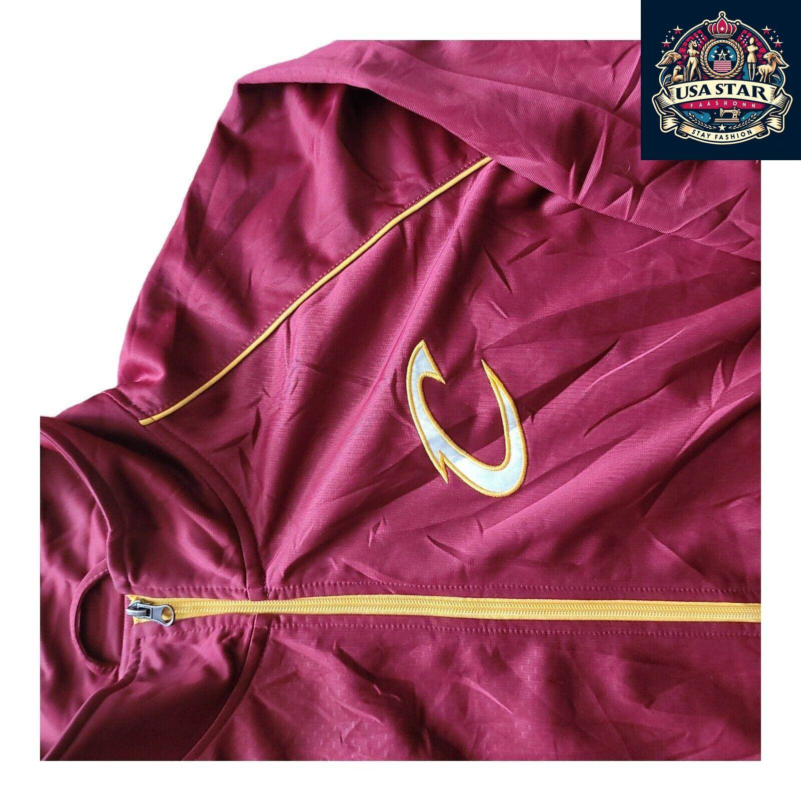 G - III By Carl Banks Cleveland Cavaliers Track Jacket XL, Full Zip, Stitched Logo, 100% Polyester - USASTARFASHION