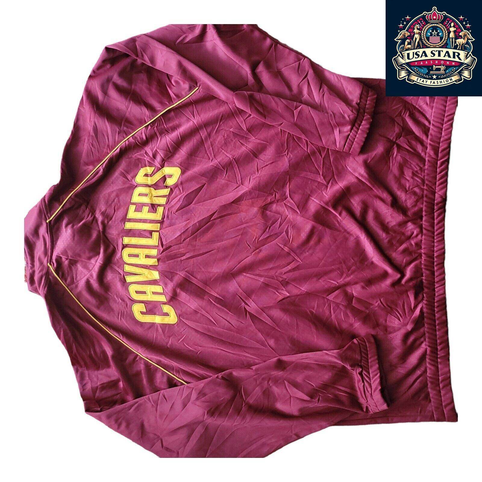 G - III By Carl Banks Cleveland Cavaliers Track Jacket XL, Full Zip, Stitched Logo, 100% Polyester - USASTARFASHION