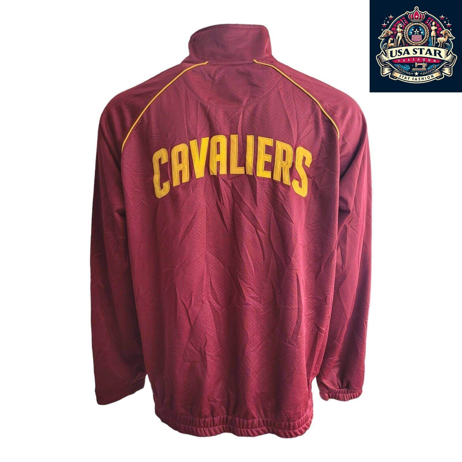 G - III By Carl Banks Cleveland Cavaliers Track Jacket XL, Full Zip, Stitched Logo, 100% Polyester - USASTARFASHION