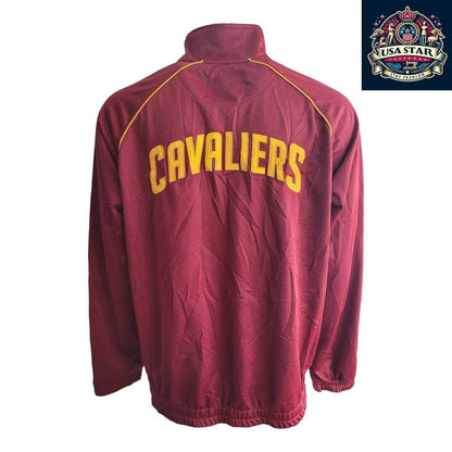 G - III By Carl Banks Cleveland Cavaliers Track Jacket XL, Full Zip, Stitched Logo, 100% Polyester - USASTARFASHION
