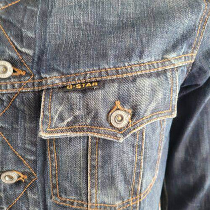 G - Star Raw 3301 Denim Jacket Mens L - USASTARFASHION