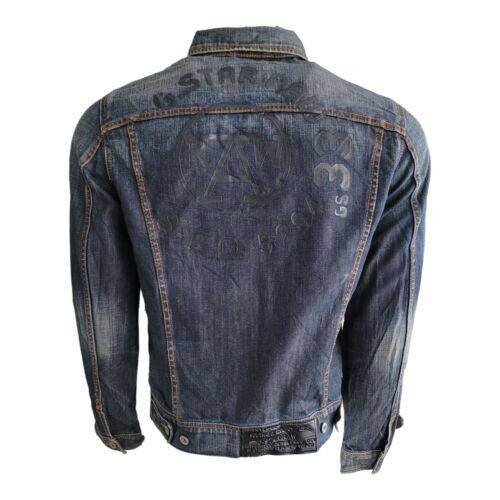 G - Star Raw 3301 Denim Jacket Mens L - USASTARFASHION