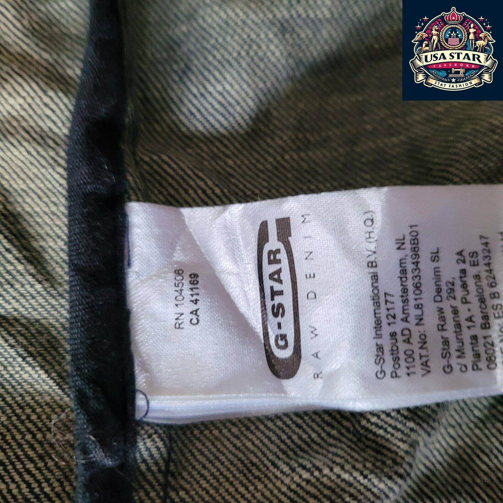 G - Star Raw Denim Jacket Men's L - Vintage Navy Biker Style, Durable Quality, Great Condition - USASTARFASHION