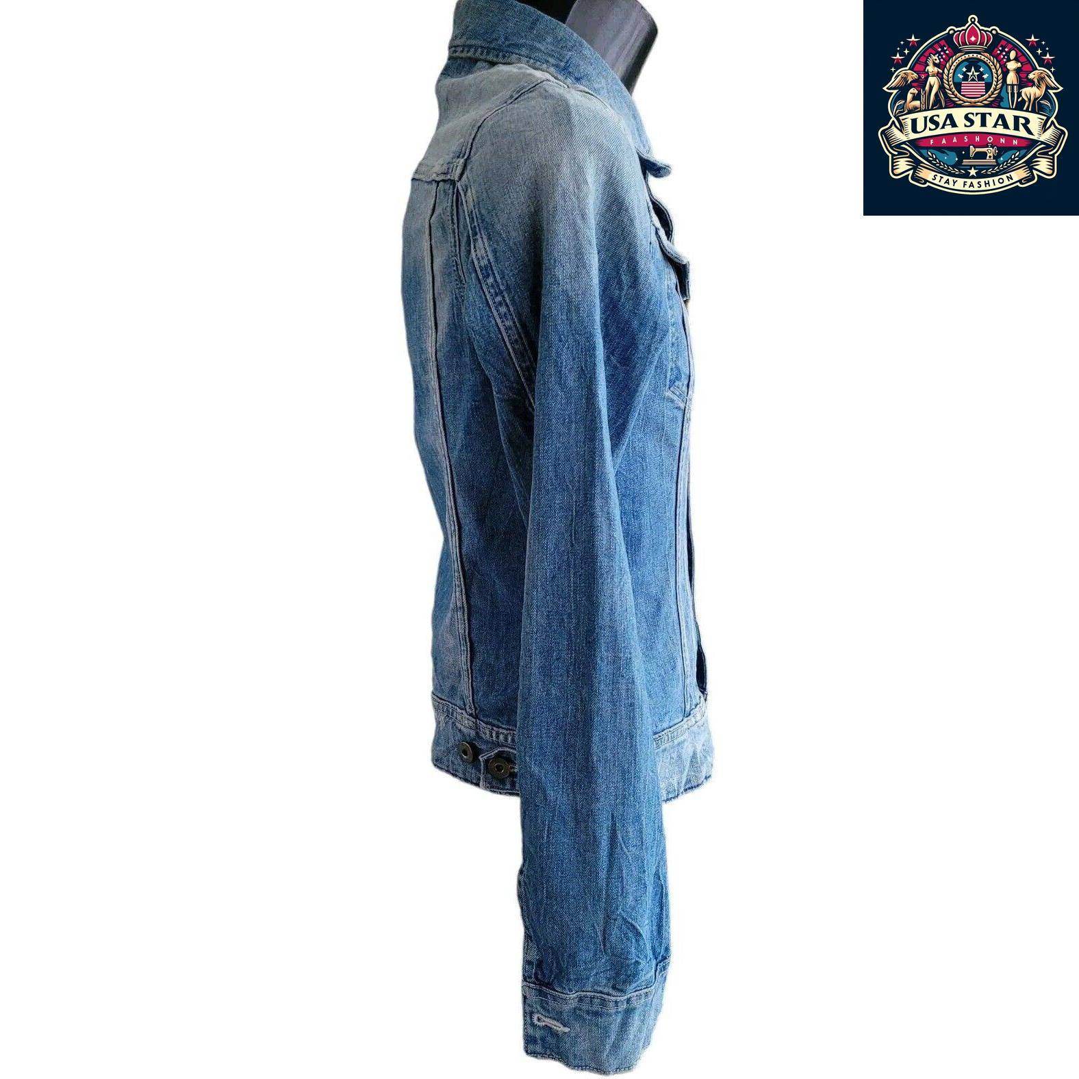 G - Star Raw Denim Jacket Size M for Women, Stylish Design, Durable Fabric, Urban Fashion Statement - USASTARFASHION