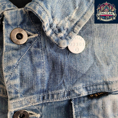 G - Star Raw Denim Jacket Size M for Women, Stylish Design, Durable Fabric, Urban Fashion Statement - USASTARFASHION
