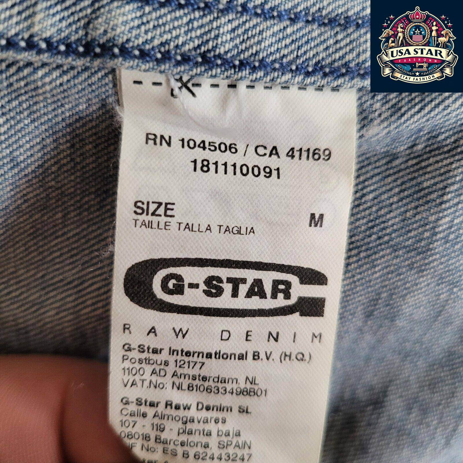 G - Star Raw Denim Jacket Size M for Women, Stylish Design, Durable Fabric, Urban Fashion Statement - USASTARFASHION