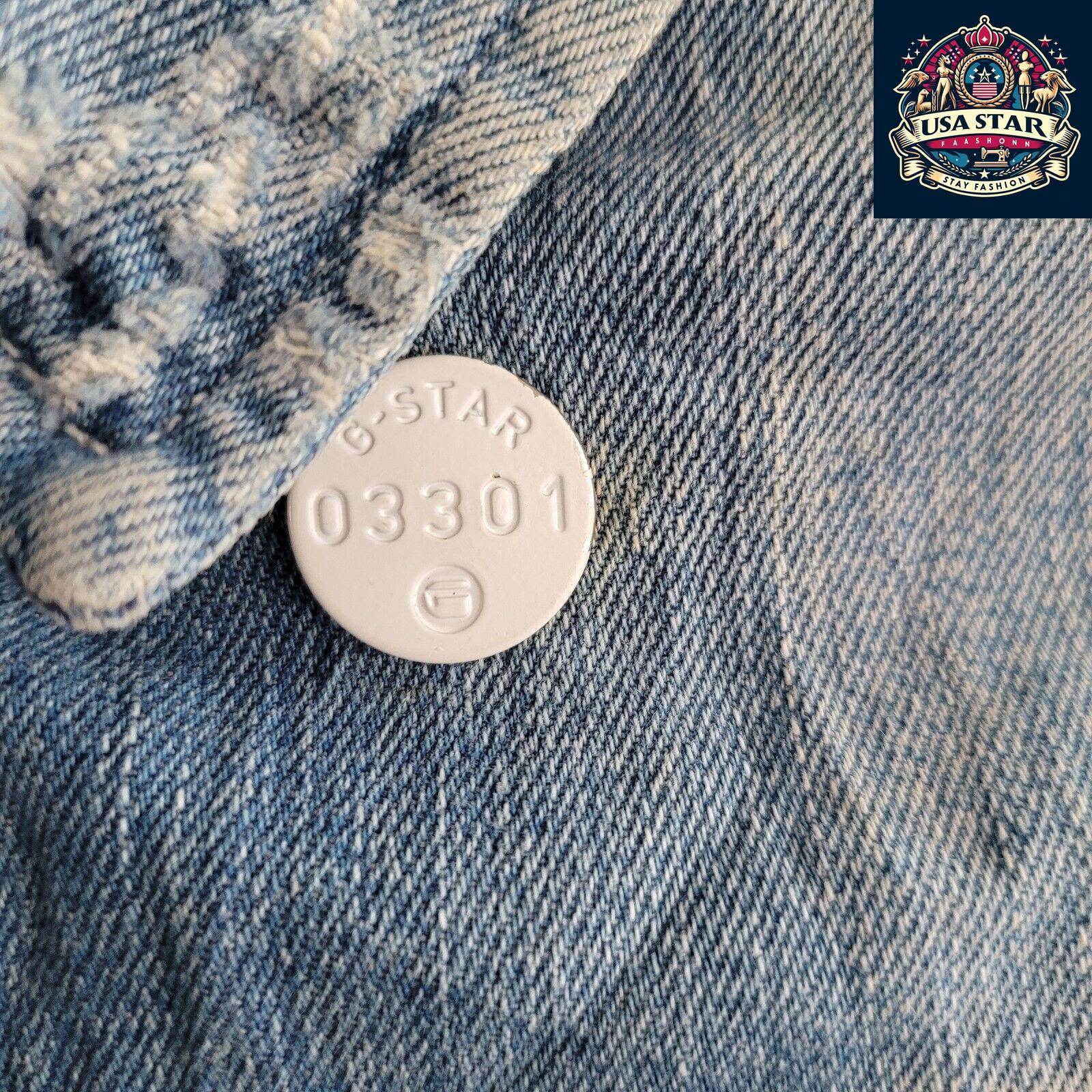 G - Star Raw Denim Jacket Size M for Women, Stylish Design, Durable Fabric, Urban Fashion Statement - USASTARFASHION