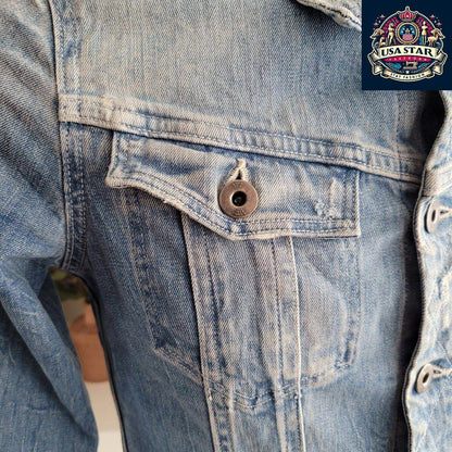 G - Star Raw Denim Jacket Size M for Women, Stylish Design, Durable Fabric, Urban Fashion Statement - USASTARFASHION