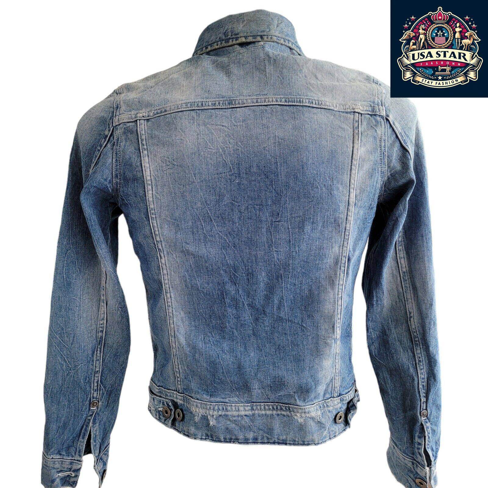 G - Star Raw Denim Jacket Size M for Women, Stylish Design, Durable Fabric, Urban Fashion Statement - USASTARFASHION