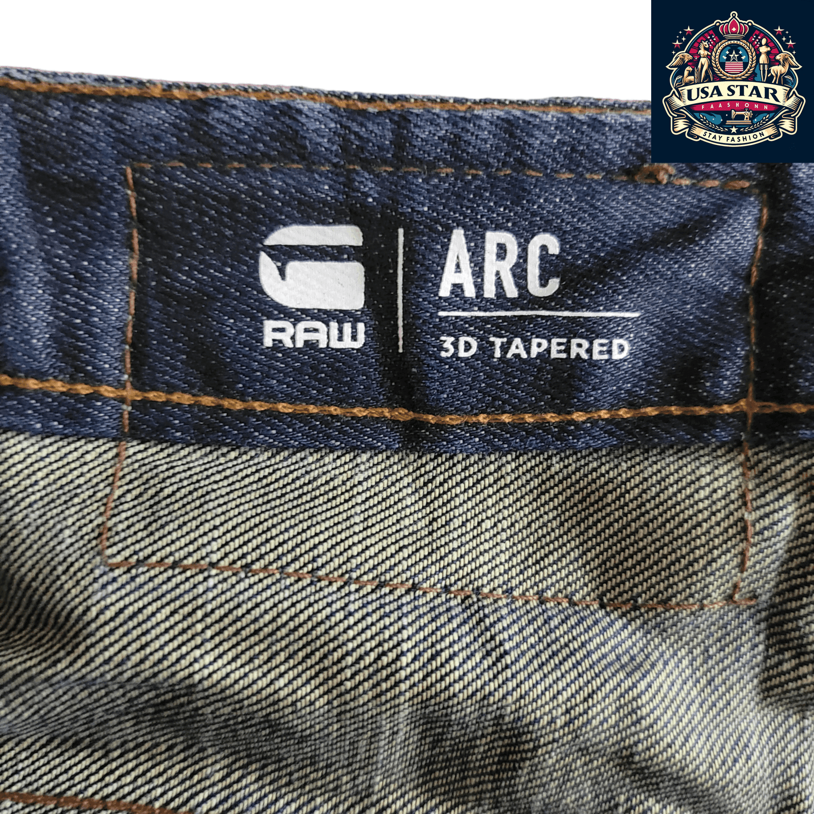 G - Star RAW Jorts W32 - 3D Tapered Denim Design, Reworked Sustainable Workwear, Comfortable Fit - USASTARFASHION