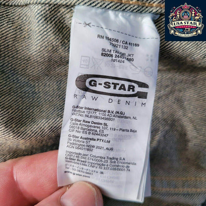 G - Star Women's Denim Jacket Size M - Chic 100% Cotton, Durable, Versatile Style - USASTARFASHION