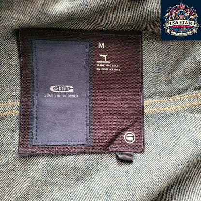 G - Star Women's Denim Jacket Size M - Chic 100% Cotton, Durable, Versatile Style - USASTARFASHION