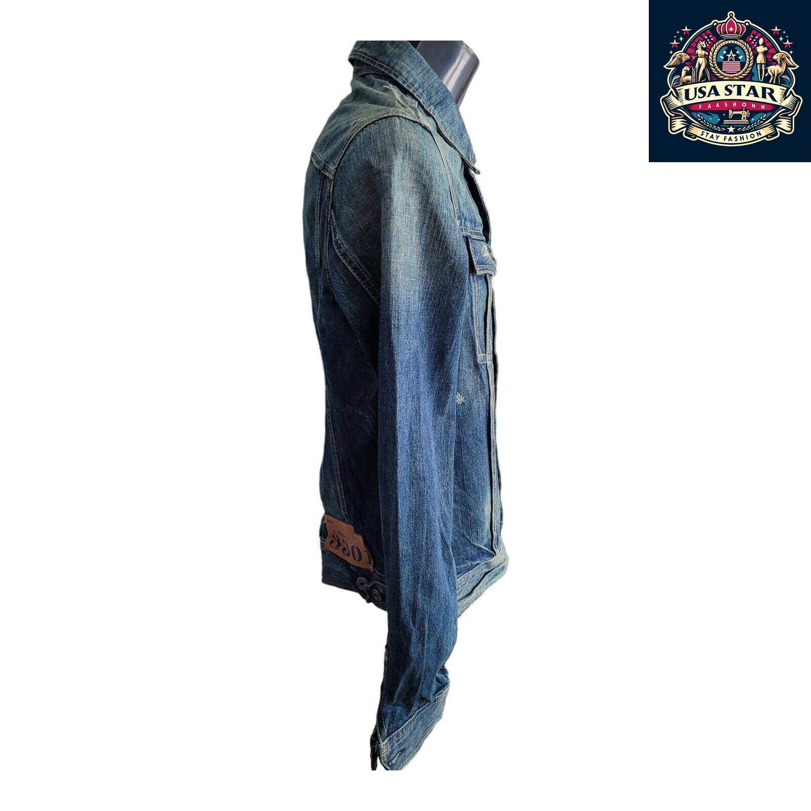 G - Star Women's Denim Jacket Size M - Chic 100% Cotton, Durable, Versatile Style - USASTARFASHION