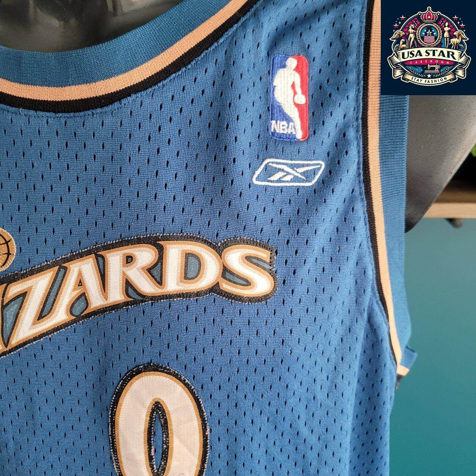 Gilbert Arenas Washington Wizards Youth Jersey XL (18 - 20) - Reebok Vintage Basketball Apparel - USASTARFASHION