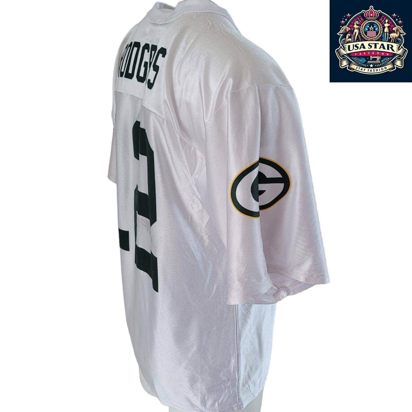 Green Bay Packers Aaron Rodgers 12 Jersey - Adult Size M, Comfortable, Durable, Authentic Team Colors - USASTARFASHION