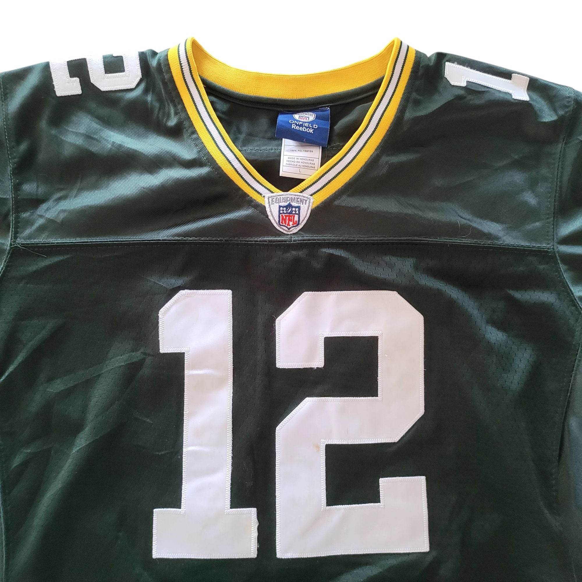 Green Bay Packers Aaron Rodgers Youth Size Large Jersey - USASTARFASHION