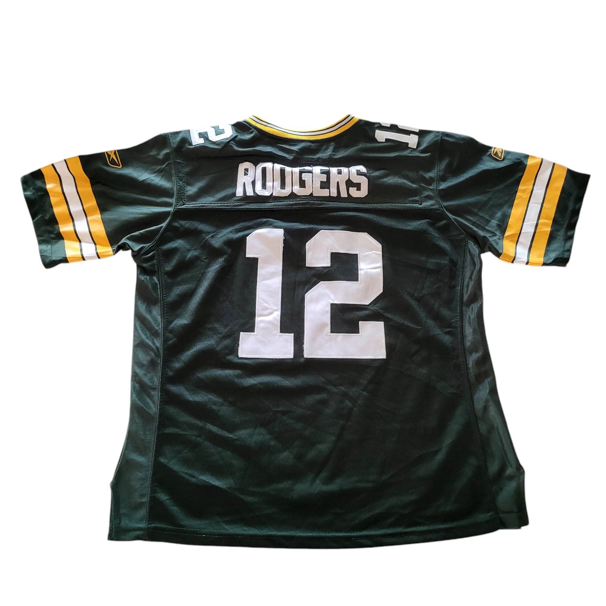 Green Bay Packers Aaron Rodgers Youth Size Large Jersey - USASTARFASHION