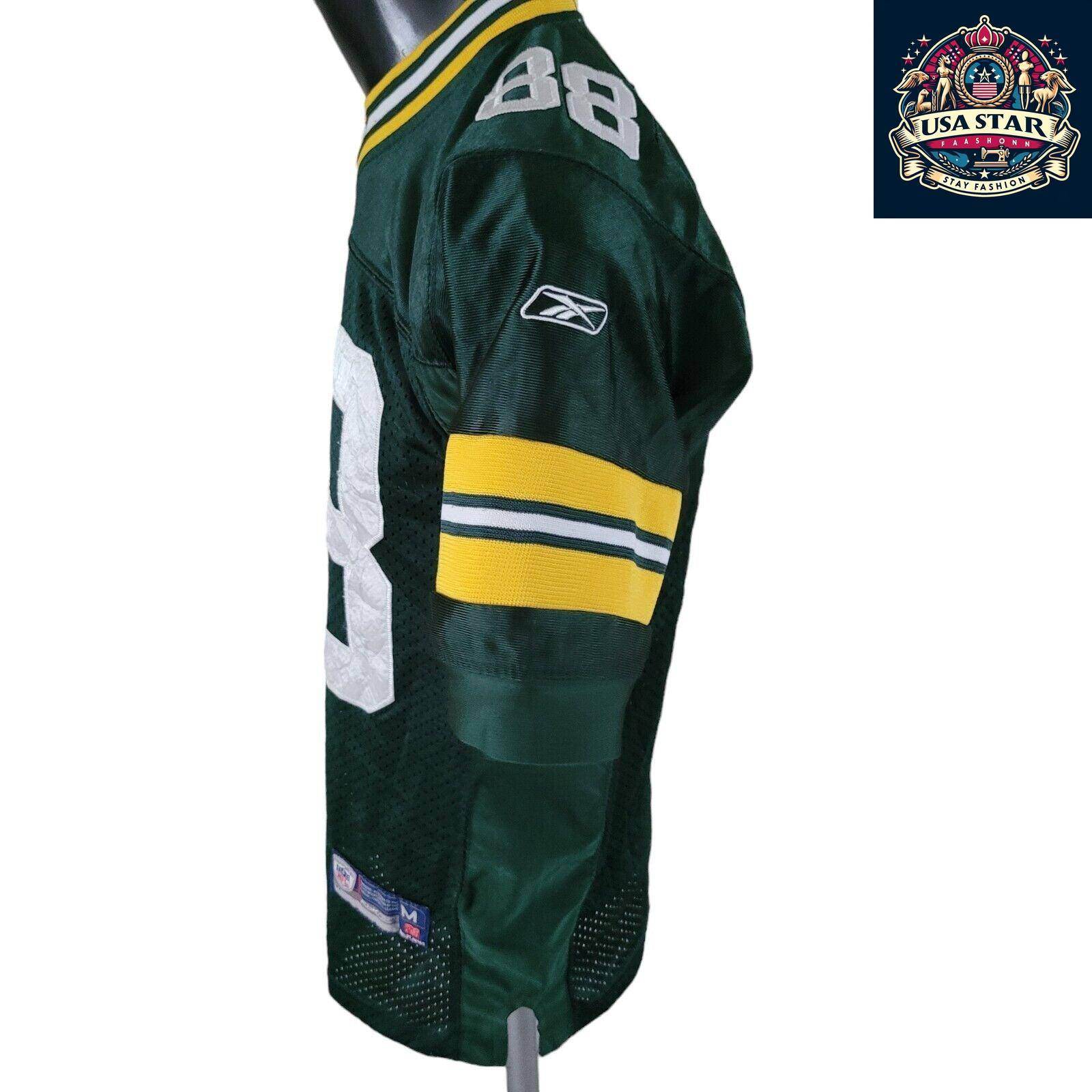 Green Bay Packers Jermichael Finley 88 Youth Reebok On Field Jersey Size M - Authentic NFL Style - USASTARFASHION