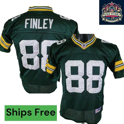 Green Bay Packers Jermichael Finley 88 Youth Reebok On Field Jersey Size M - Authentic NFL Style - USASTARFASHION