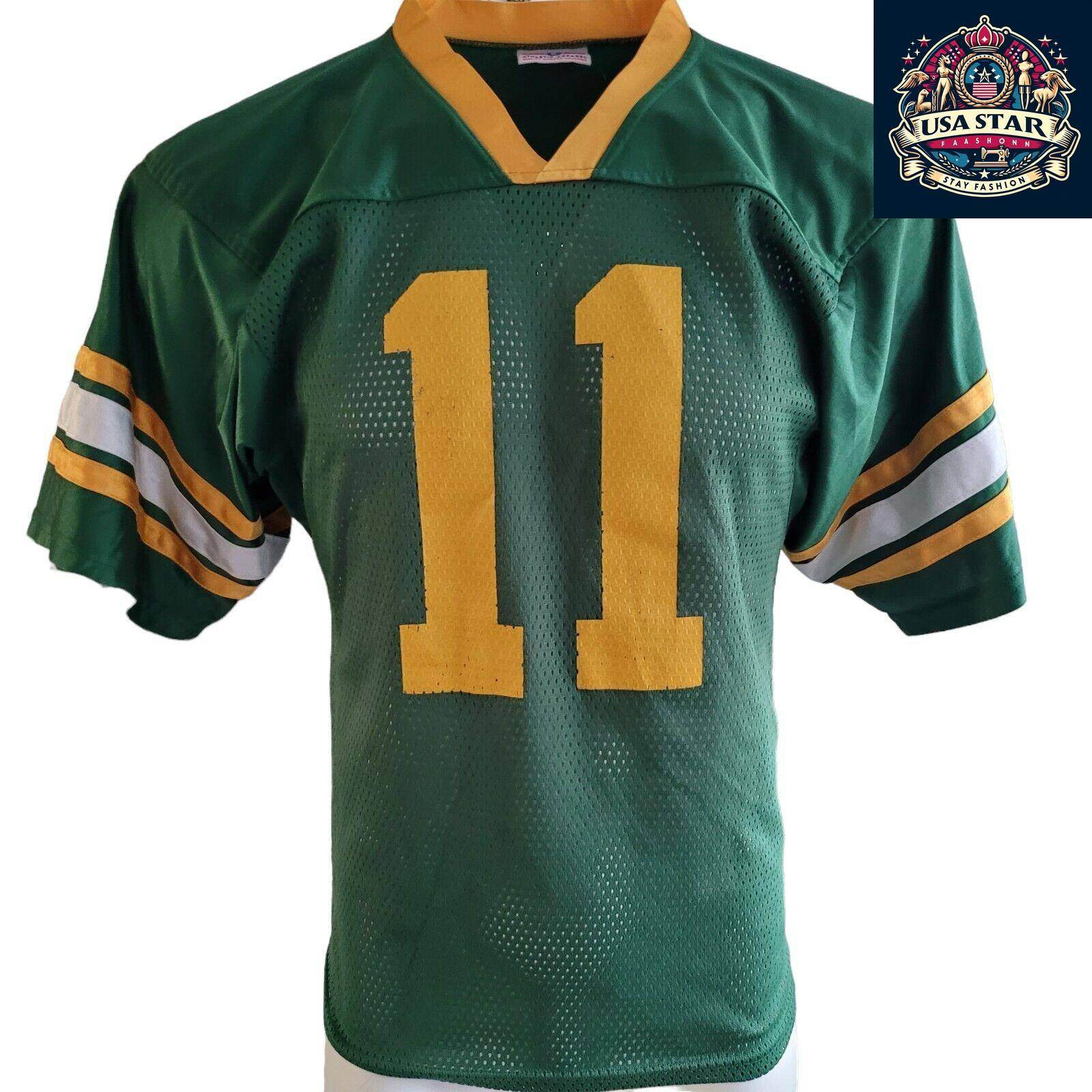 Green Bay Packers Jersey 11 by Teamwork Apparel, Size S, Comfortable Fit, Durable Fabric - USASTARFASHION