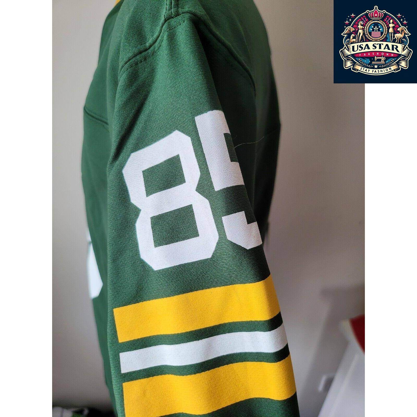 Green Bay Packers Jersey 85 Greg Jennings Reebok Men's Authentic - Classic Design & Breathable Fabric - USASTARFASHION