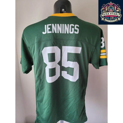 Green Bay Packers Jersey 85 Greg Jennings Reebok Men's Authentic - Classic Design & Breathable Fabric - USASTARFASHION