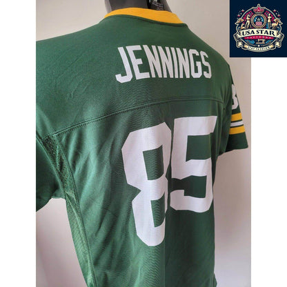 Green Bay Packers Jersey 85 Greg Jennings Reebok Men's Authentic - Classic Design & Breathable Fabric - USASTARFASHION