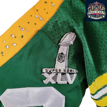 Green Bay Packers Jersey Super Bowl XLV Matthews 52 - High Quality Fabric, Size L - USASTARFASHION